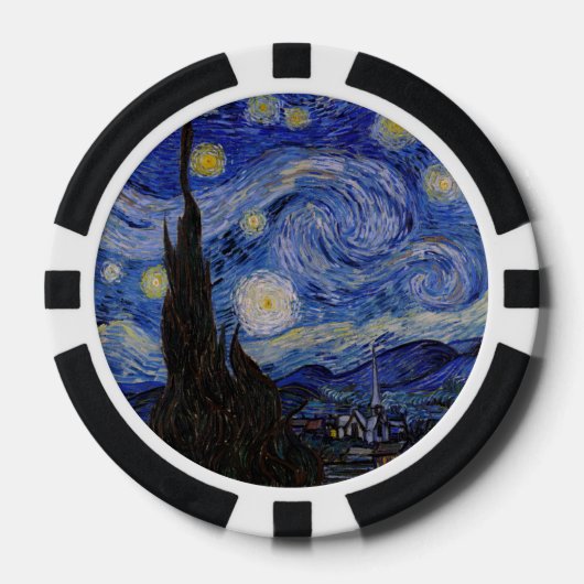 Vincent Van Gogh - The Starry night Pokerchips (Vorderseite)