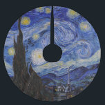 Vincent Van Gogh - The Starry night Polyester Weihnachtsbaumdecke<br><div class="desc">The Starry Night / La nuit etoilee - Vincent Van Gogh im Jahr 1889</div>