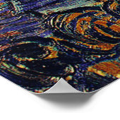 Vincent Van Gogh The Starry Night Poster (Ecke)