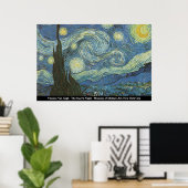 Vincent Van Gogh - The Starry Night Poster (Heimbüro)