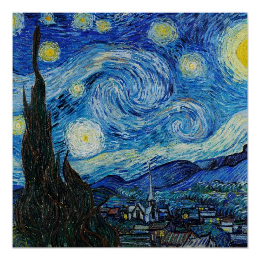 Vincent Van Gogh The Starry Night Poster (Vorderseite)