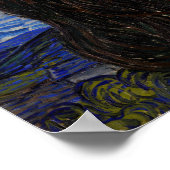 Vincent Van Gogh - The Starry night Poster (Ecke)