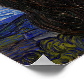 Vincent Van Gogh - The Starry night Poster (Ecke)