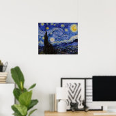 Vincent Van Gogh - The Starry night Poster (Heimbüro)