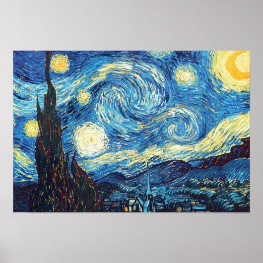 Vincent Van Gogh, The Starry Night Poster (Vorne)