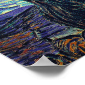 Vincent Van Gogh The Starry Night Poster (Ecke)