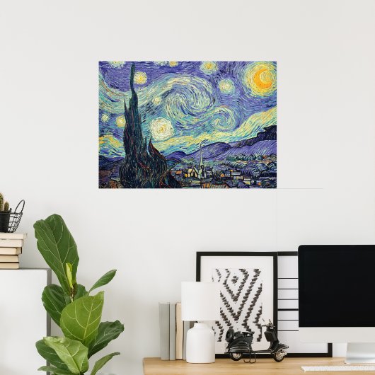 Vincent Van Gogh The Starry Night Poster (Heimbüro)