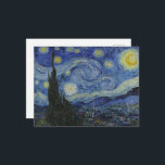 Vincent Van Gogh, The Starry Night Postkarte<br><div class="desc">Vincent Van Gogh - The Starry Night,  1889.</div>