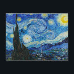 Vincent Van Gogh The Starry Night Postkarte<br><div class="desc">Vincent Van Gogh's The Starry Night Detail</div>