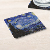 Vincent Van Gogh - The Starry night Rechteckiger Pappuntersetzer (angewinkelt)