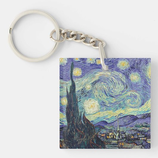 Vincent Van Gogh The Starry Night Schlüsselanhänger (Vorderseite)