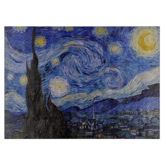 Vincent Van Gogh - The Starry night Schneidebrett (Vorderseite)