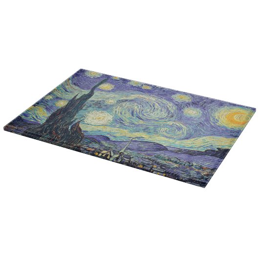 Vincent Van Gogh / The Starry Night Schneidebrett (Ecke)