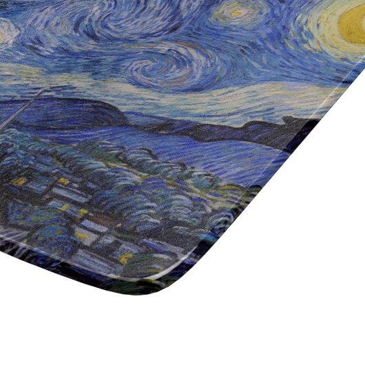 Vincent Van Gogh - The Starry night Schneidebrett (Ecke)