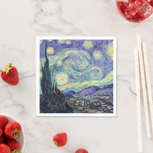 Vincent Van Gogh The Starry Night Serviette (Beispiel)
