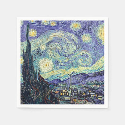 Vincent Van Gogh The Starry Night Serviette (Vorderseite)