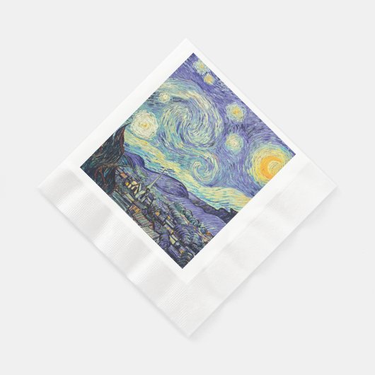 Vincent Van Gogh / The Starry Night Serviette (Ecke)