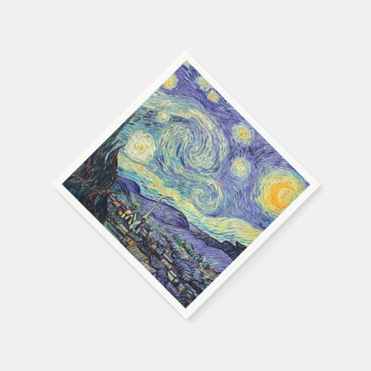 Vincent Van Gogh / The Starry Night Serviette (Ecke)