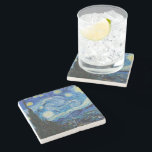 Vincent Van Gogh The Starry Night Steinuntersetzer<br><div class="desc">Vincent Van Gogh's The Starry Night Detail</div>