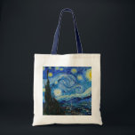 Vincent Van Gogh The Starry Night Tragetasche<br><div class="desc">Vincent Van Gogh's The Starry Night Detail</div>