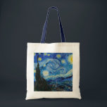 Vincent Van Gogh The Starry Night Tragetasche<br><div class="desc">Vincent Van Gogh's The Starry Night Detail</div>