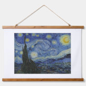 Vincent Van Gogh, The Starry Night Wandteppich Mit Holzrahmen (Vorne)