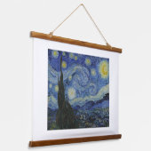 Vincent Van Gogh, The Starry Night Wandteppich Mit Holzrahmen (Gewinkelt)