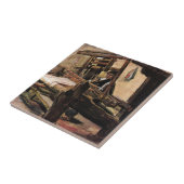 Vincent Van Gogh - The Weaver - Fine Art Fliese (Seite)