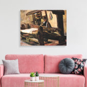 Vincent Van Gogh - The Weaver - Fine Art Leinwanddruck (Insitu (Wohnzimmer))