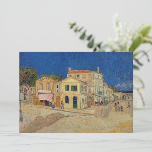 Vincent van Gogh - The Yellow House / The Street Dankeskarte (Stehend Vorderseite)