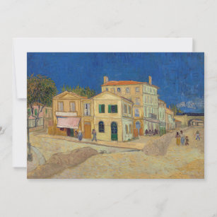 Vincent van Gogh - The Yellow House / The Street Einladung