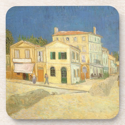 Vincent van Gogh - The Yellow House (The Street) Getränkeuntersetzer (Vorderseite)