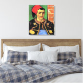Vincent Van Gogh - The Zouave - Soldier Portrait Leinwanddruck (Insitu (Schlafzimmer))