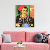 Vincent Van Gogh - The Zouave - Soldier Portrait Leinwanddruck (Insitu (Wohnzimmer))