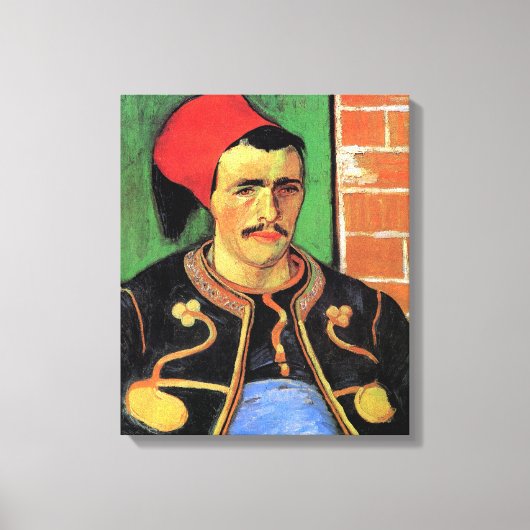 Vincent Van Gogh - The Zouave - Soldier Portrait Leinwanddruck (Vorderseite)