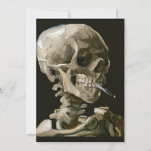 Vincent van Gogh Totenkopf mit brennender Zigarett