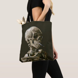 Vincent van Gogh Totenkopf mit brennender Zigarett Tasche