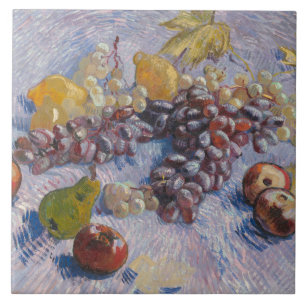 Vincent van Gogh - Trauben, Zitronen, Birnen, Fliese