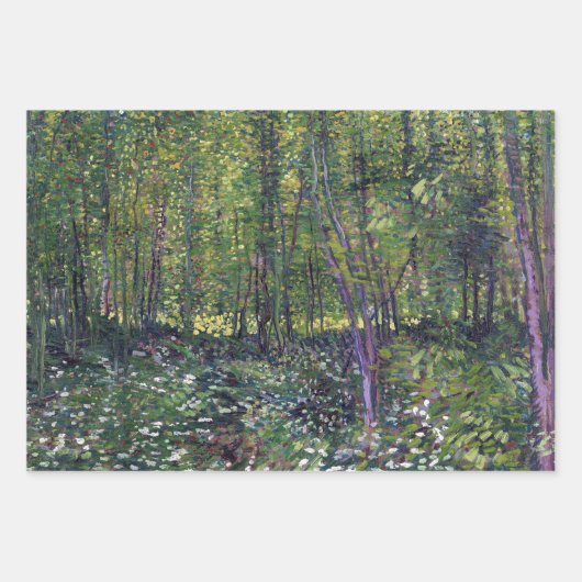 Vincent van Gogh Trees und UnderGrowth Poster Geschenkpapier Set (Vorderseite 3)