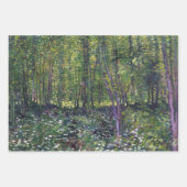 Vincent van Gogh Trees und UnderGrowth Poster Geschenkpapier Set (Vorderseite 2)