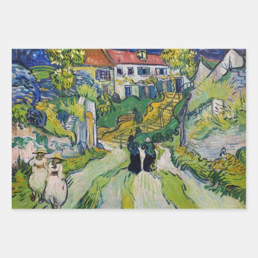 Vincent van Gogh - Treppe bei Auvers Geschenkpapier Set (Vorderseite)
