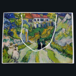 Vincent van Gogh - Treppe bei Auvers Große Geschenktüte<br><div class="desc">Treppe von Auvers - Vincent van Gogh,  Öl auf Leinwand,  1890 in Auvers-sur-Oise</div>
