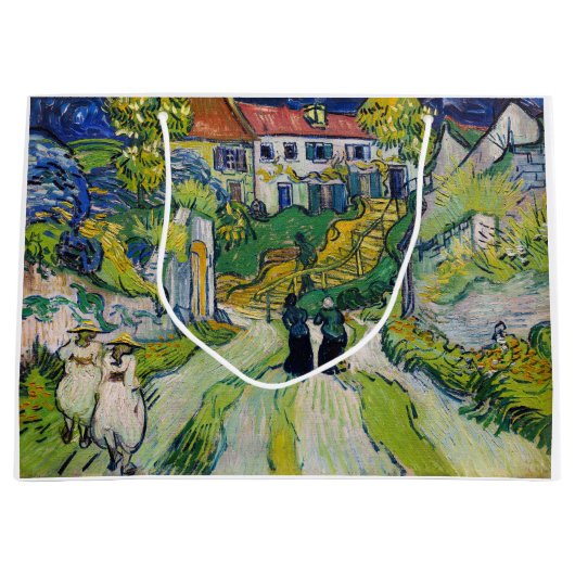 Vincent van Gogh - Treppe bei Auvers Große Geschenktüte (Vorderseite)