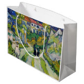 Vincent van Gogh - Treppe bei Auvers Große Geschenktüte (Rückseite Schrägansicht)