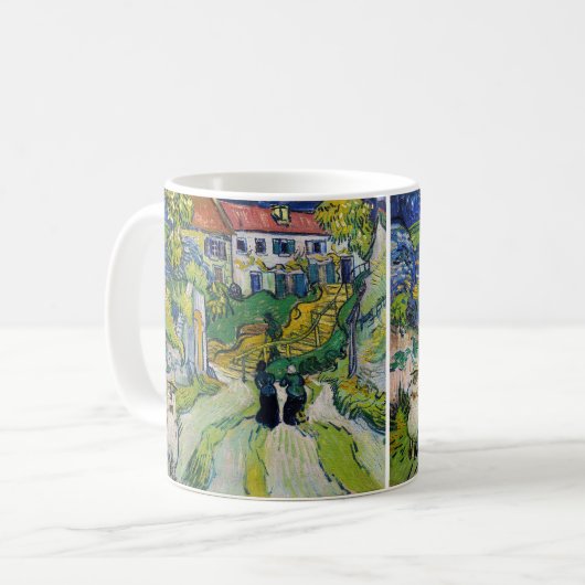 Vincent van Gogh - Treppe bei Auvers Kaffeetasse (Vorderseite Links)