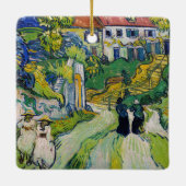 Vincent van Gogh - Treppe bei Auvers Keramikornament (Rückseite)