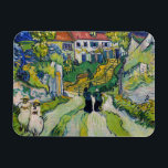 Vincent van Gogh - Treppe bei Auvers Magnet<br><div class="desc">Treppe von Auvers - Vincent van Gogh,  Öl auf Leinwand,  1890 in Auvers-sur-Oise</div>