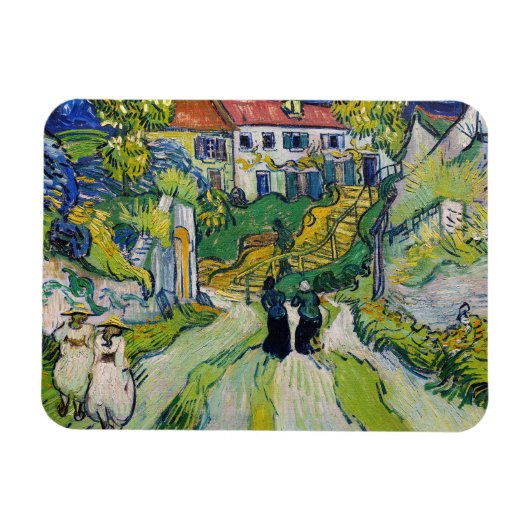Vincent van Gogh - Treppe bei Auvers Magnet (Horizontal)