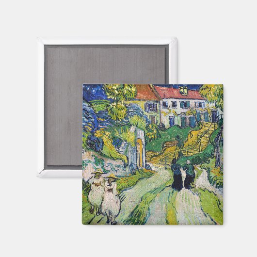 Vincent van Gogh - Treppe bei Auvers Magnet (Vorderseite/Rückseite)