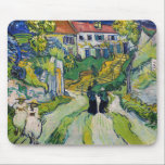 Vincent van Gogh - Treppe bei Auvers Mousepad<br><div class="desc">Treppe von Auvers - Vincent van Gogh,  Öl auf Leinwand,  1890 in Auvers-sur-Oise</div>